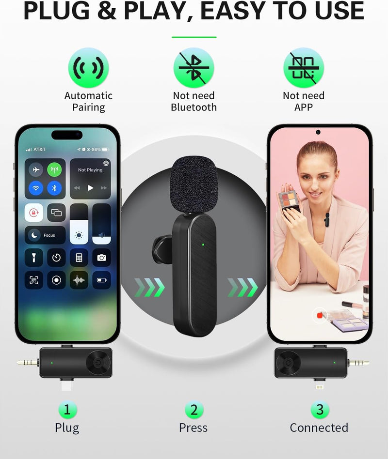 2 in 1 | K9 Wireless Microphone For Influencer